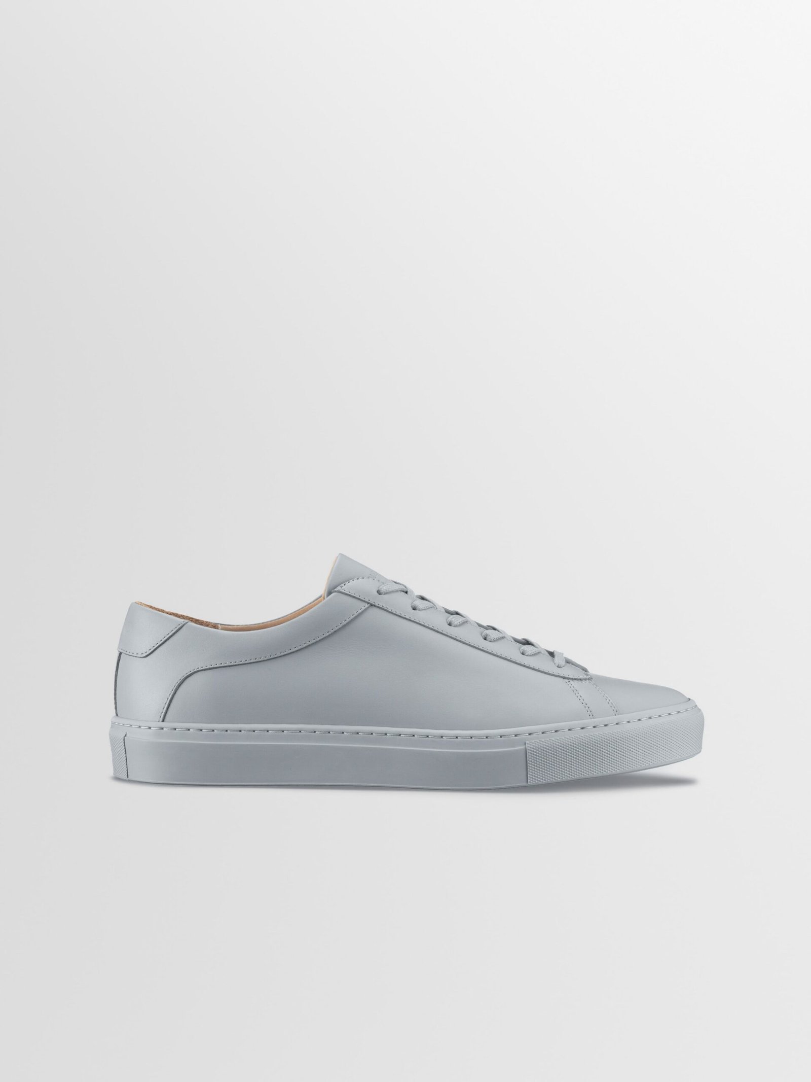 Capri-V2-pebble-1-2-min Capri Leather Sneaker in Pebble - Image 1
